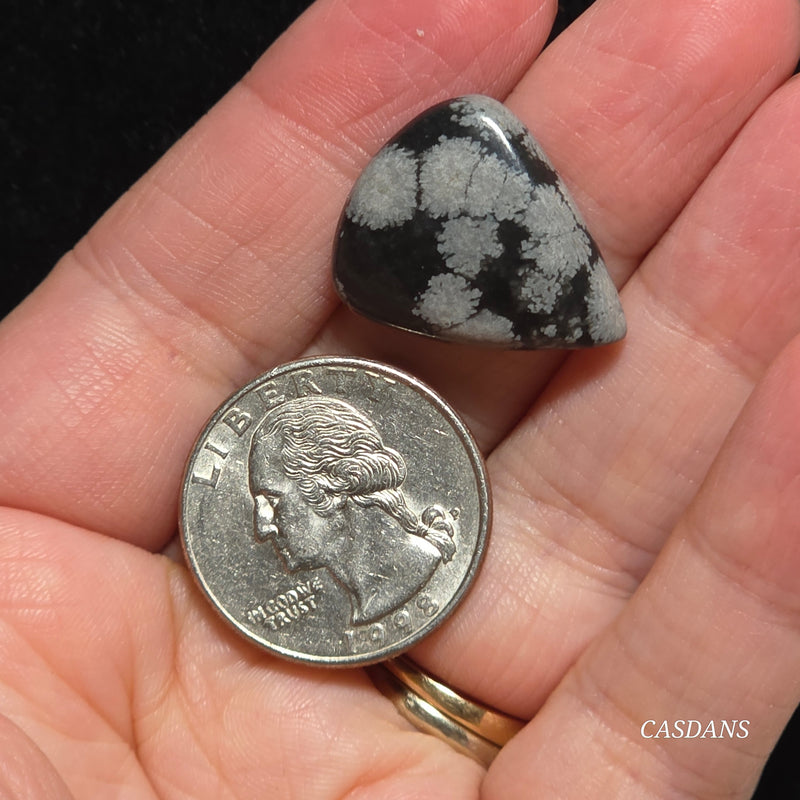 Snowflake Obsidian Cabochon