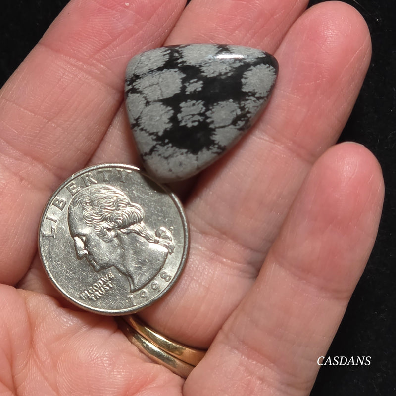 Snowflake Obsidian Cabochon