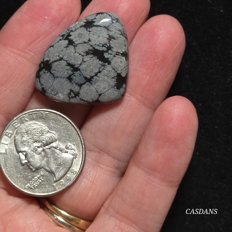 Snowflake Obsidian Cabochon