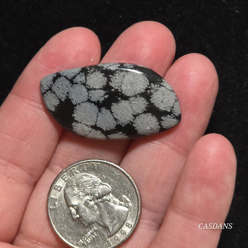 Snowflake Obsidian Cabochon