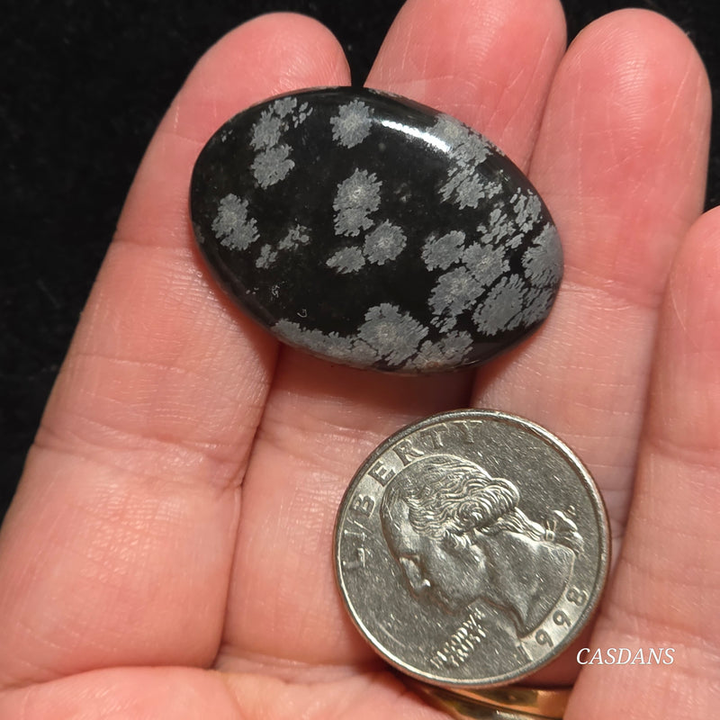 Snowflake Obsidian Cabochon