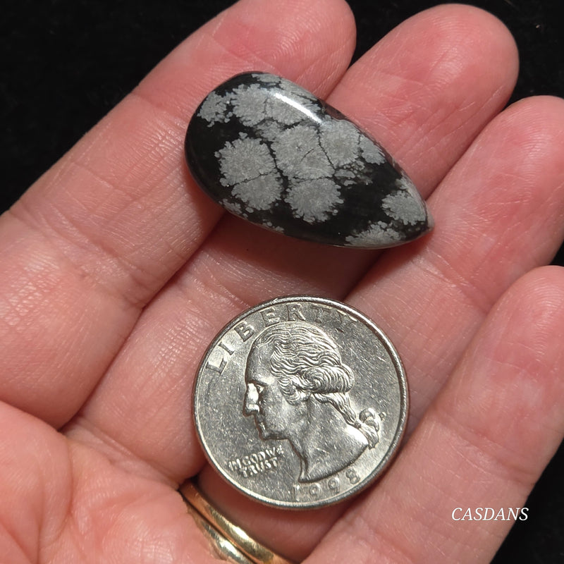 Snowflake Obsidian Cabochon