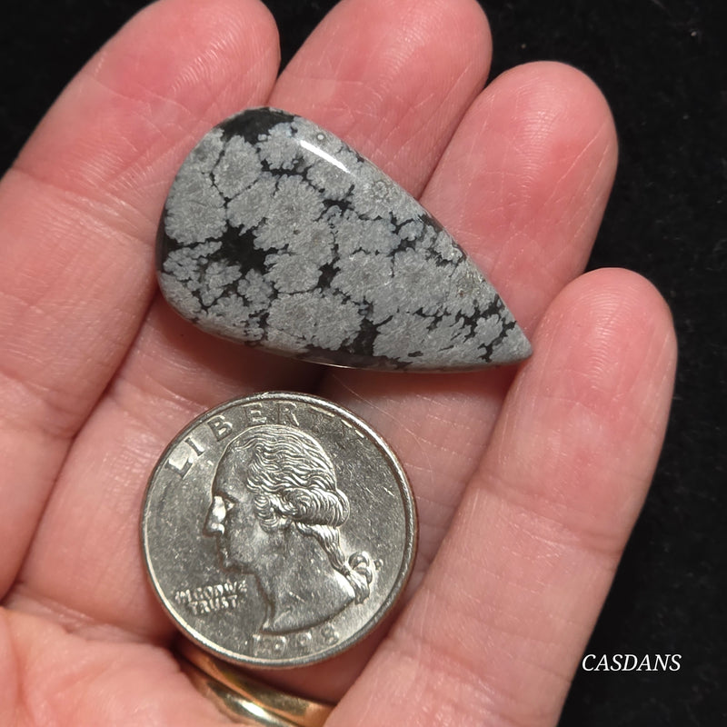 Snowflake Obsidian Cabochon