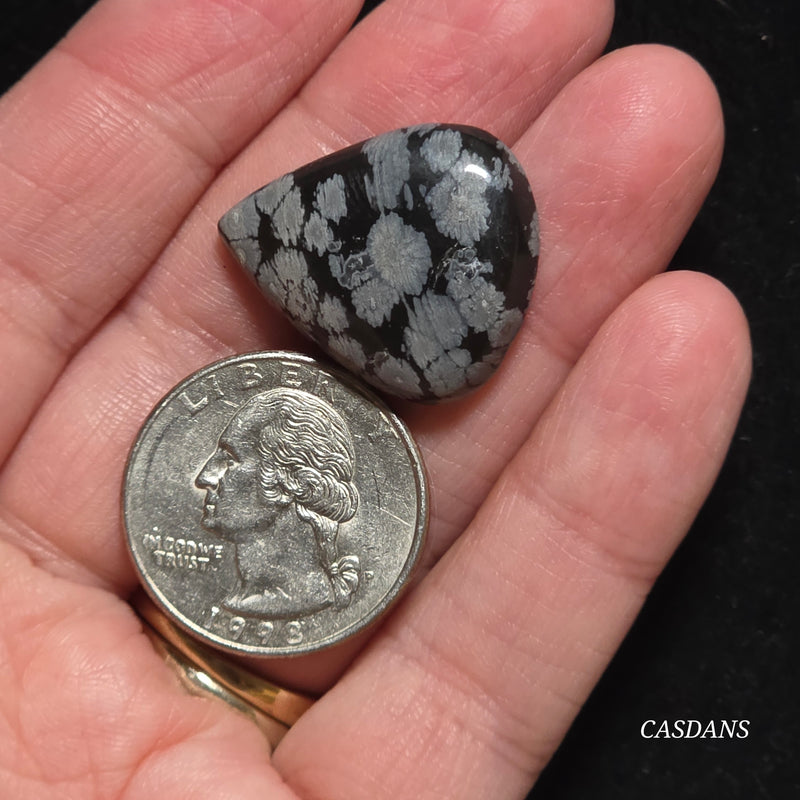 Snowflake Obsidian Cabochon