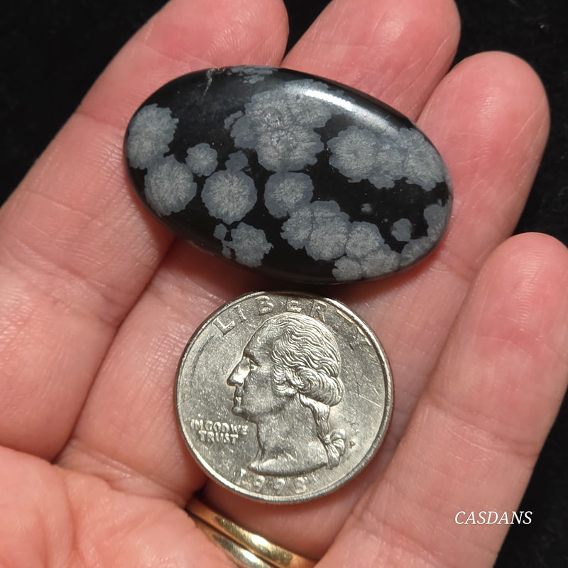 Snowflake Obsidian Cabochon