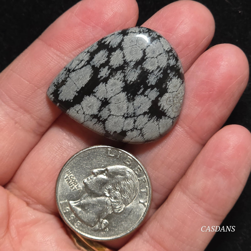 Snowflake Obsidian Cabochon