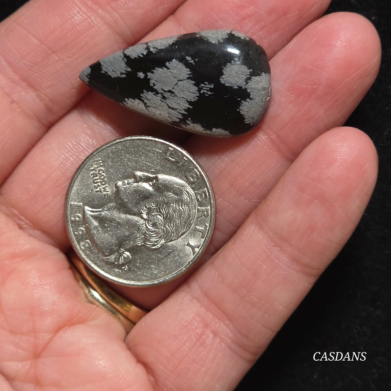 Snowflake Obsidian Cabochon