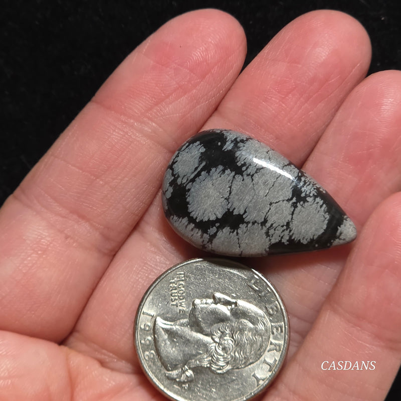 Snowflake Obsidian Cabochon