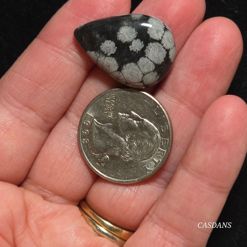 Snowflake Obsidian Cabochon
