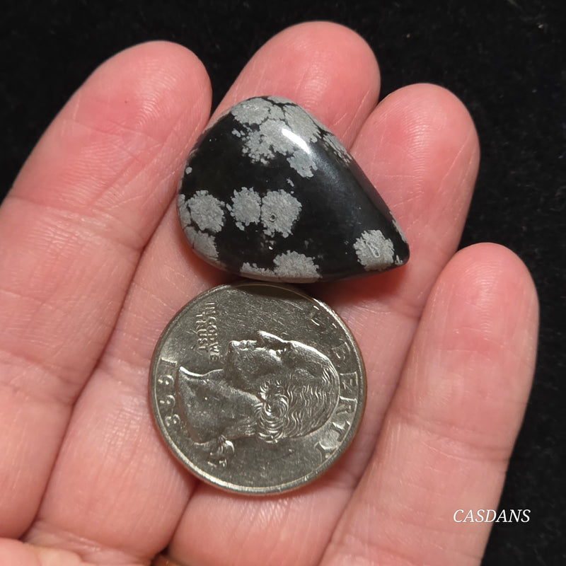 Snowflake Obsidian Cabochon