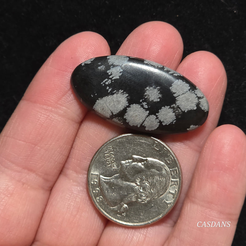 Snowflake Obsidian Cabochon