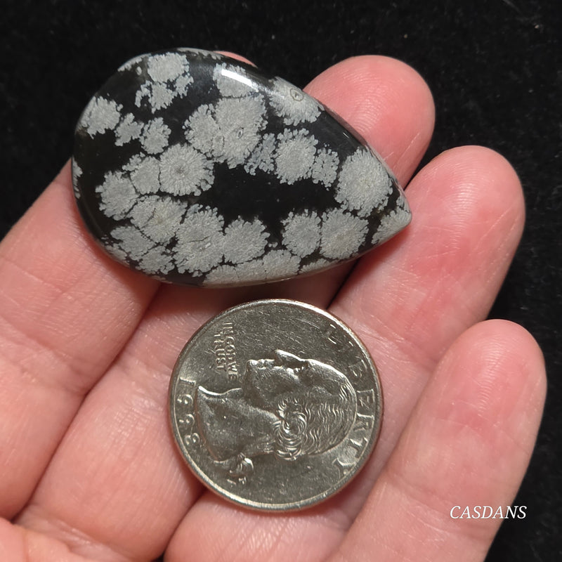 Snowflake Obsidian Cabochon