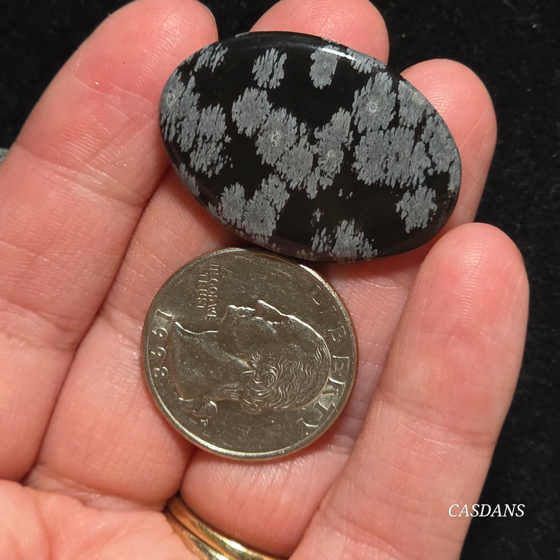 Snowflake Obsidian Cabochon