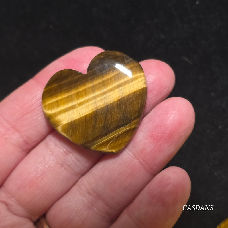 Tiger’s Eye Heart Cabochon