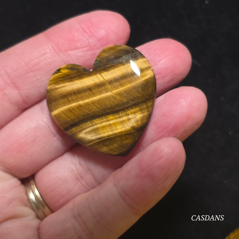 Tiger’s Eye Heart Cabochon