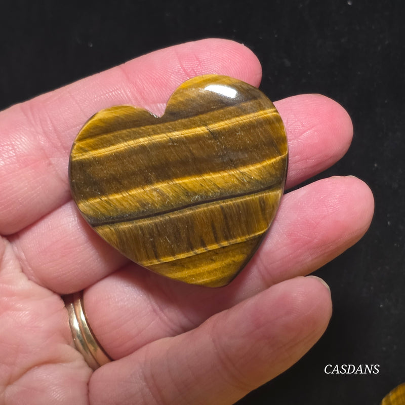 Tiger’s Eye Heart Cabochon