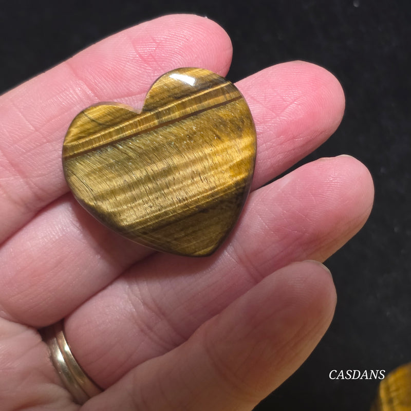 Tiger’s Eye Heart Cabochon