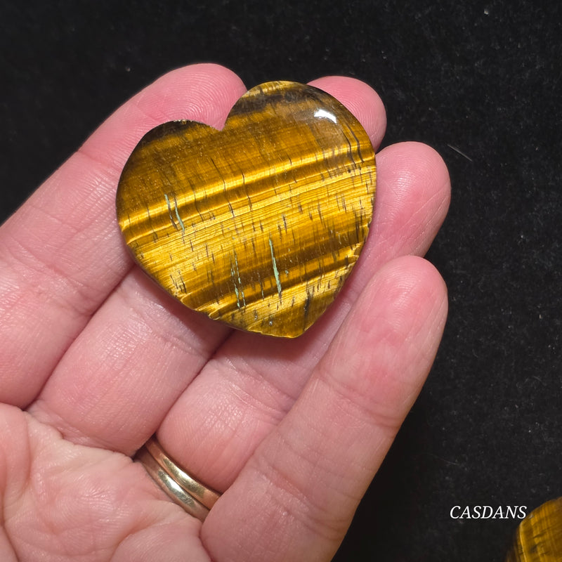Tiger’s Eye Heart Cabochon