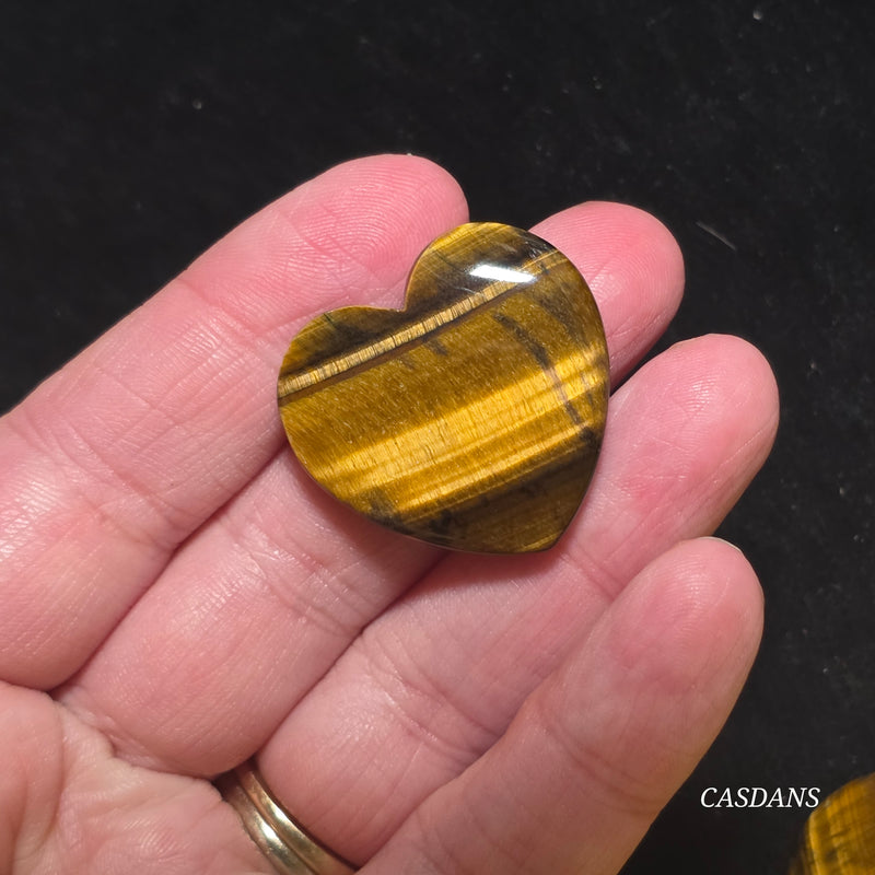Tiger’s Eye Heart Cabochon