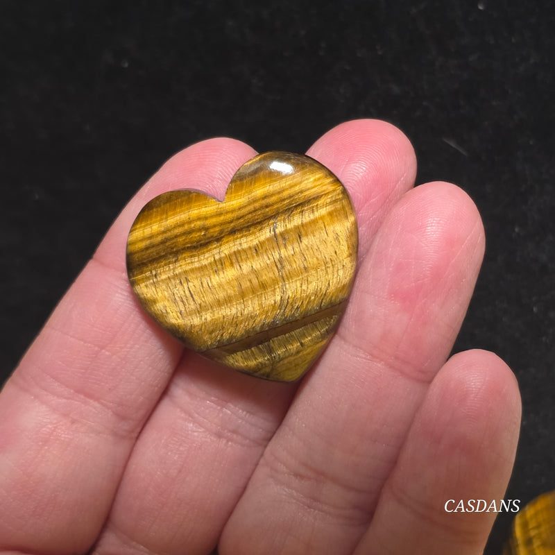 Tiger’s Eye Heart Cabochon
