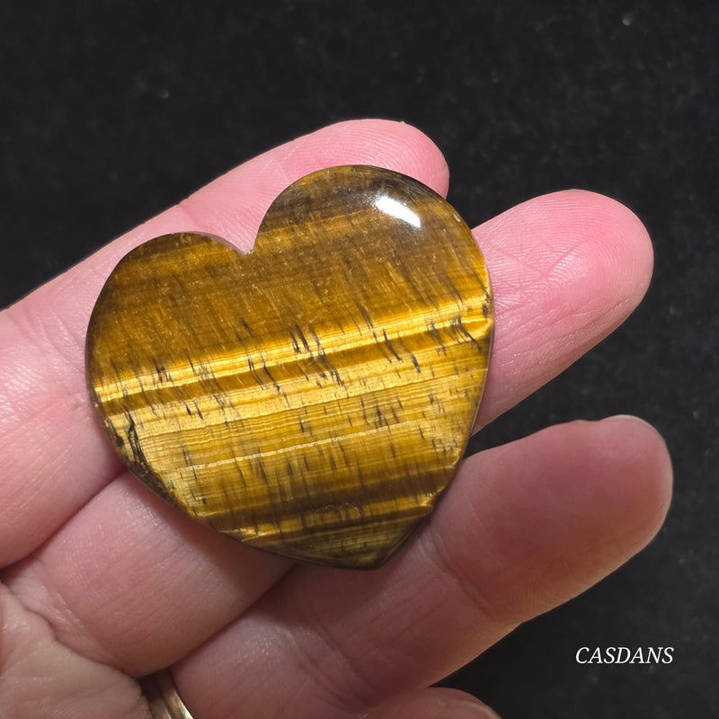Tiger’s Eye Heart Cabochon