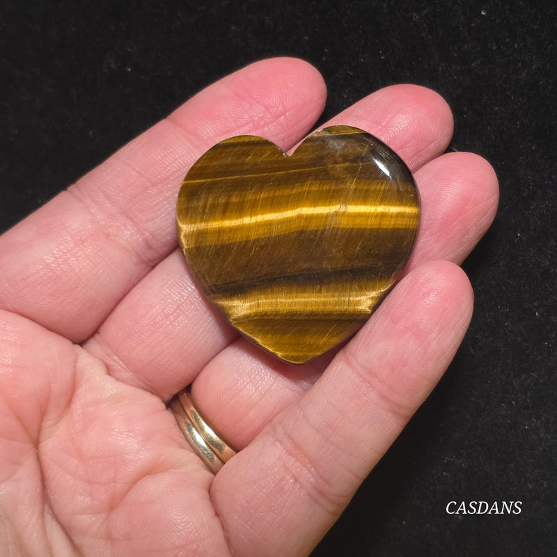 Tiger’s Eye Heart Cabochon