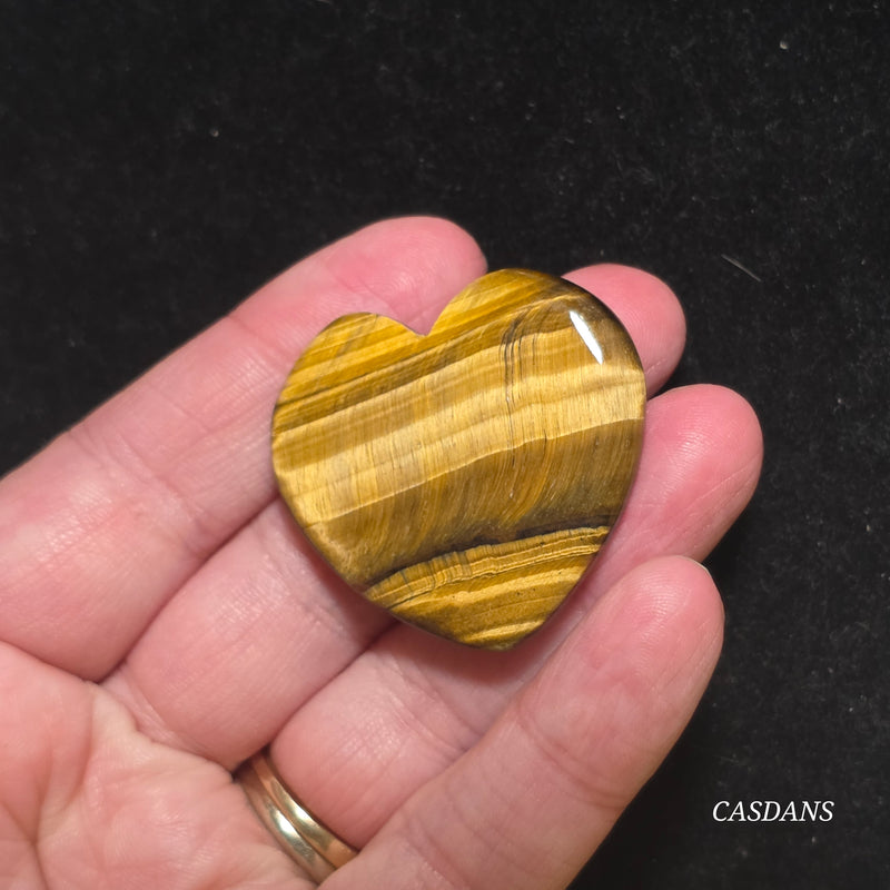 Tiger’s Eye Heart Cabochon