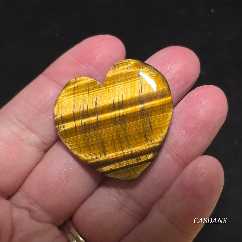 Tiger’s Eye Heart Cabochon