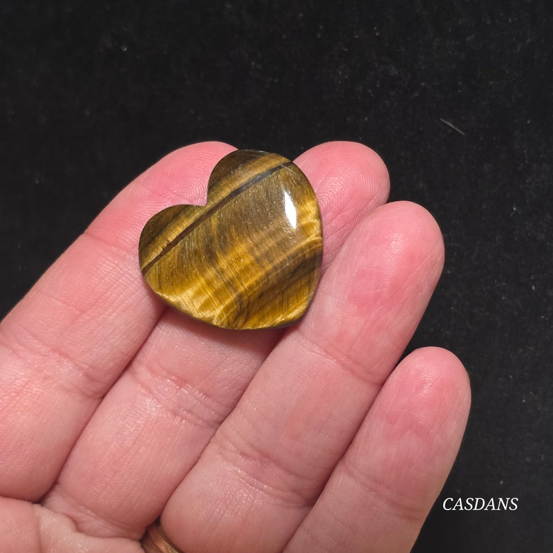 Tiger’s Eye Heart Cabochon