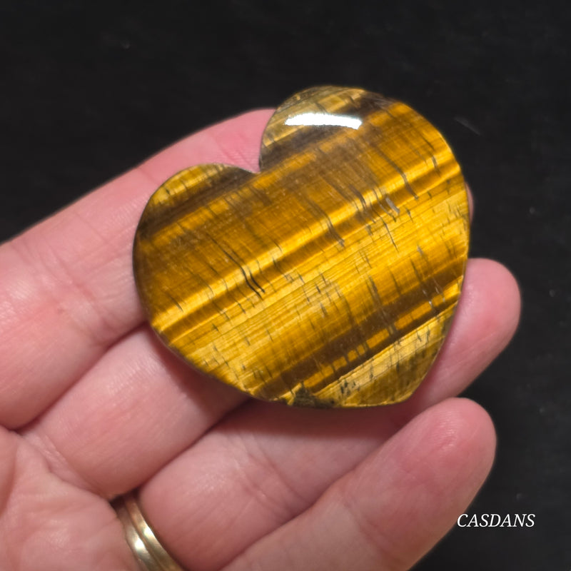 Tiger’s Eye Heart Cabochon