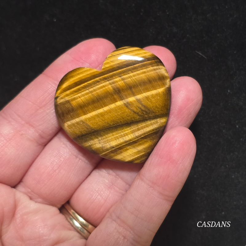 Tiger’s Eye Heart Cabochon