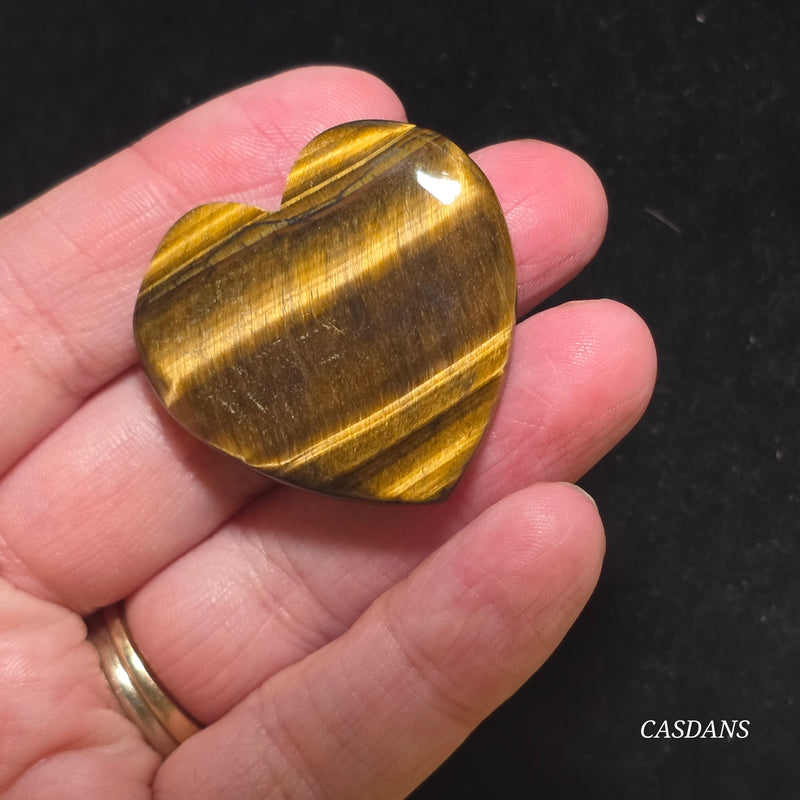 Tiger’s Eye Heart Cabochon