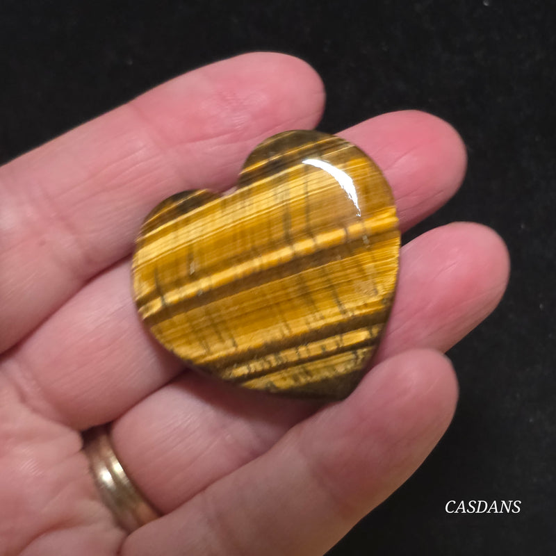 Tiger’s Eye Heart Cabochon