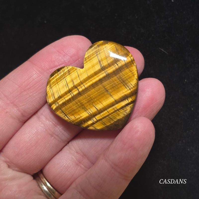 Tiger’s Eye Heart Cabochon