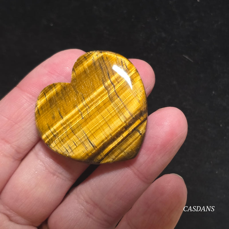Tiger’s Eye Heart Cabochon