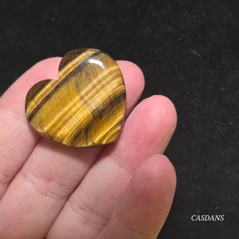 Tiger’s Eye Heart Cabochon