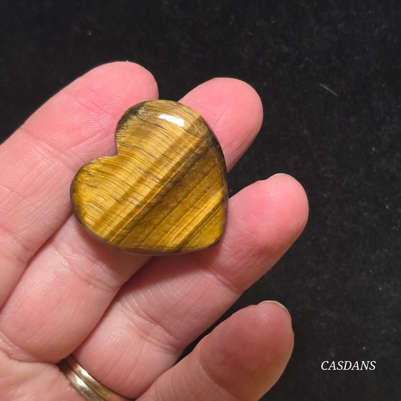 Tiger’s Eye Heart Cabochon