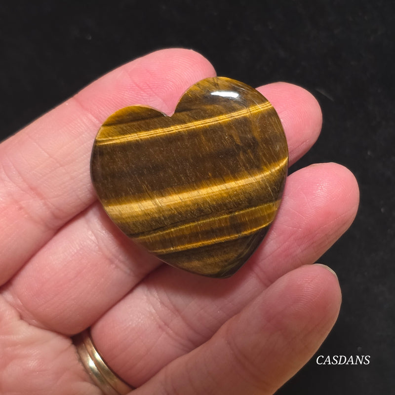 Tiger’s Eye Heart Cabochon