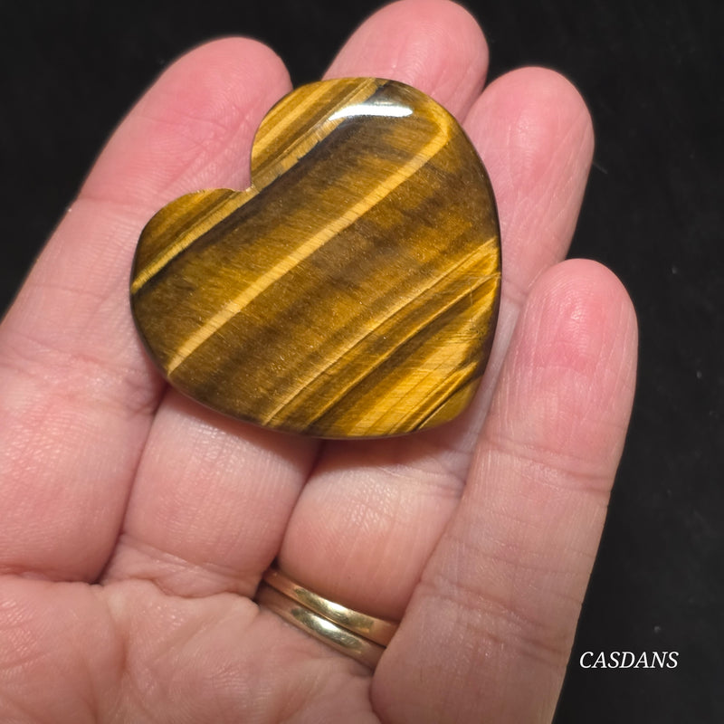 Tiger’s Eye Heart Cabochon