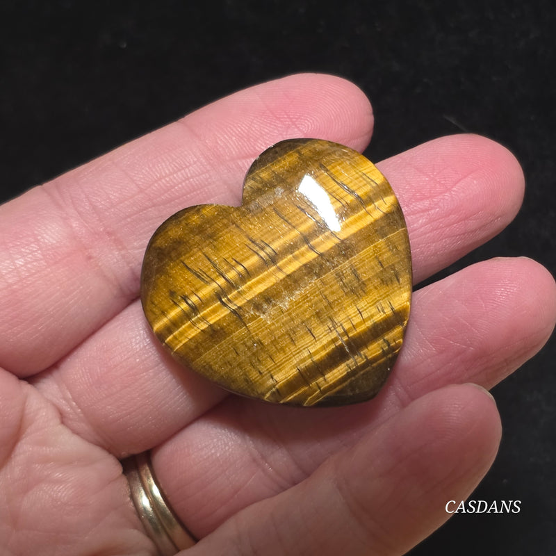 Tiger’s Eye Heart Cabochon