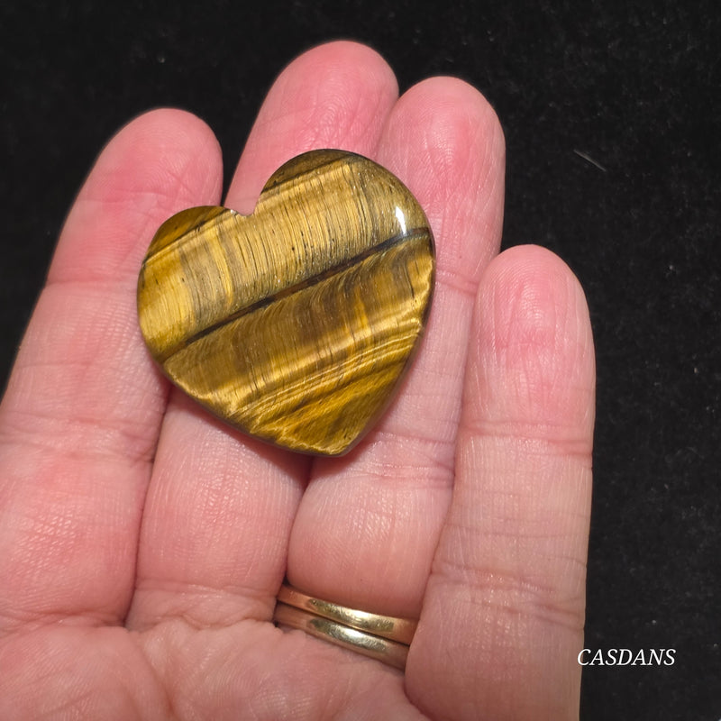 Tiger’s Eye Heart Cabochon