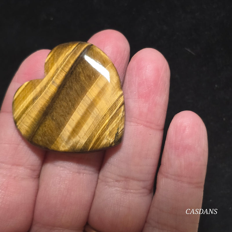 Tiger’s Eye Heart Cabochon