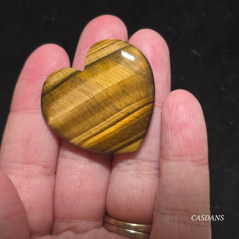 Tiger’s Eye Heart Cabochon