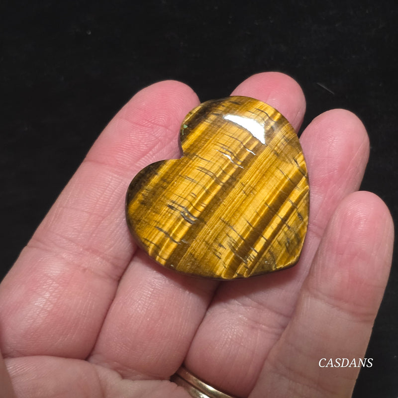 Tiger’s Eye Heart Cabochon