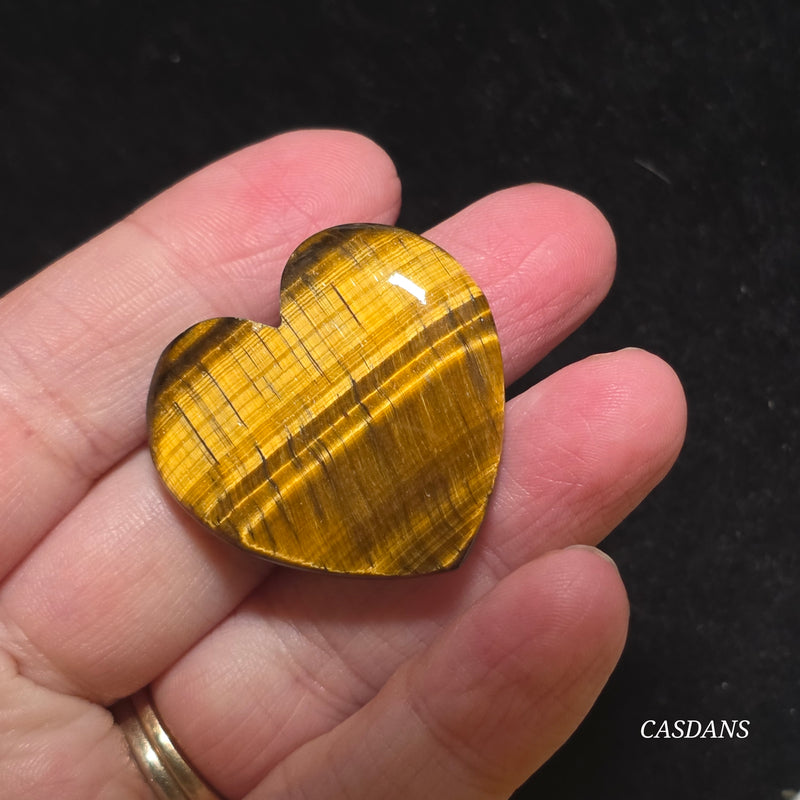 Tiger’s Eye Heart Cabochon