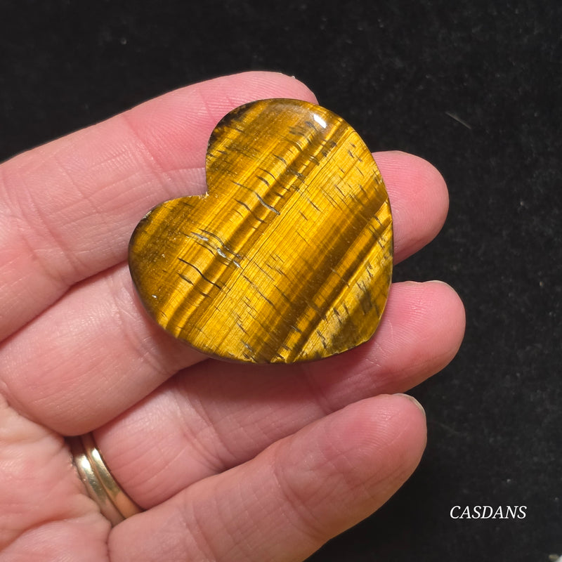 Tiger’s Eye Heart Cabochon