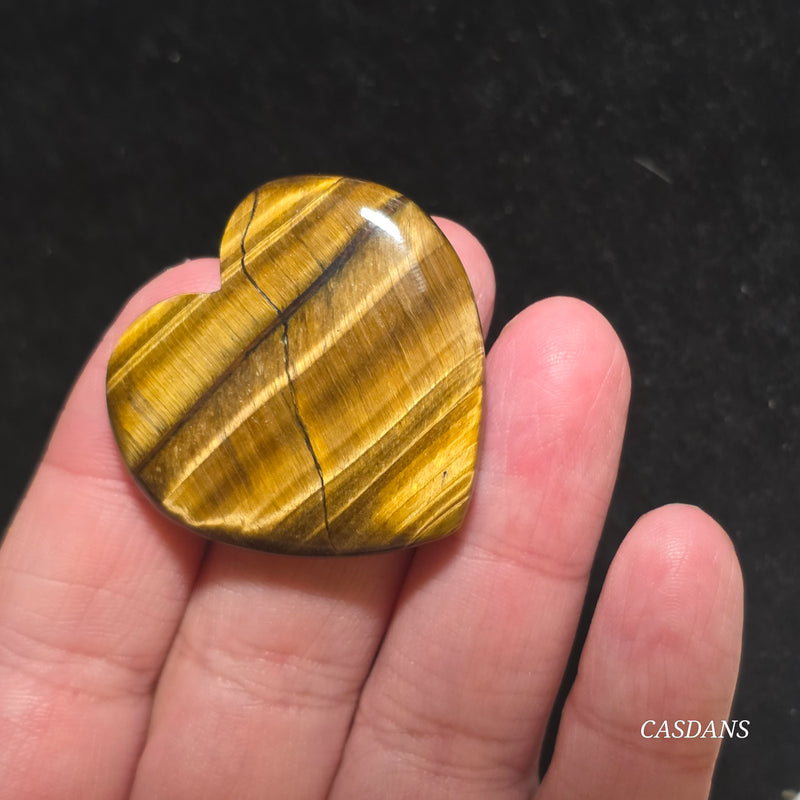 Tiger’s Eye Heart Cabochon