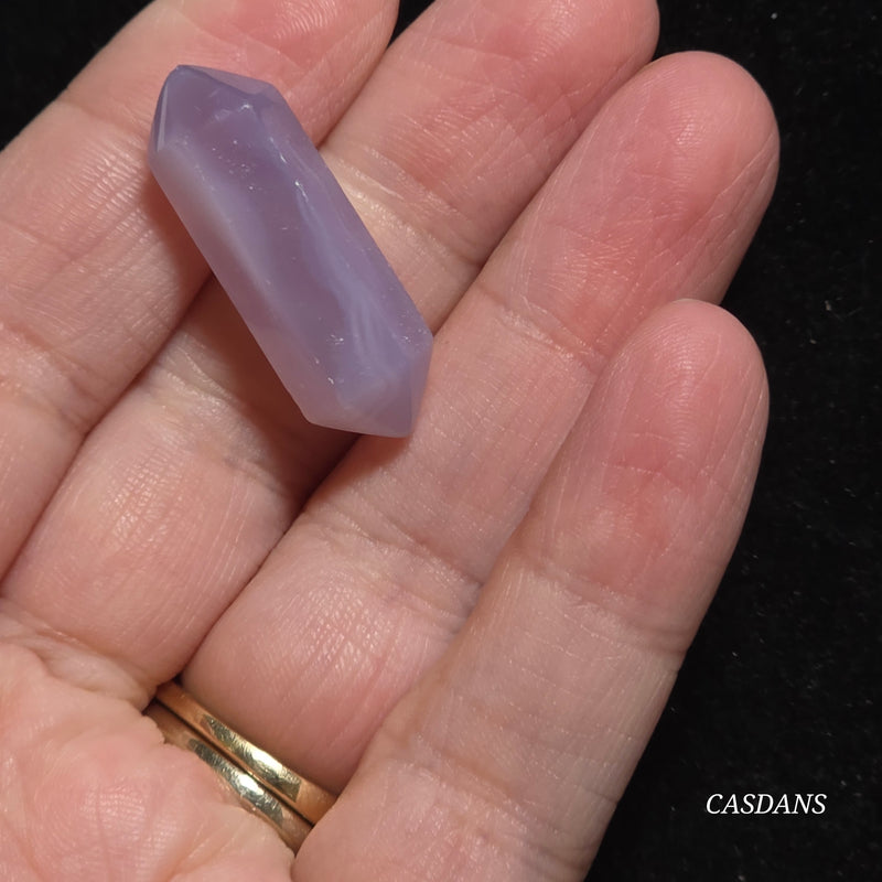 Purple Agate Double Terminated Point