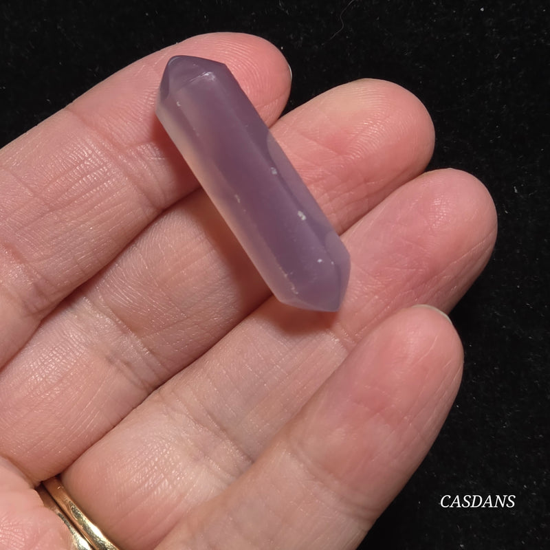 Purple Agate Double Terminated Point