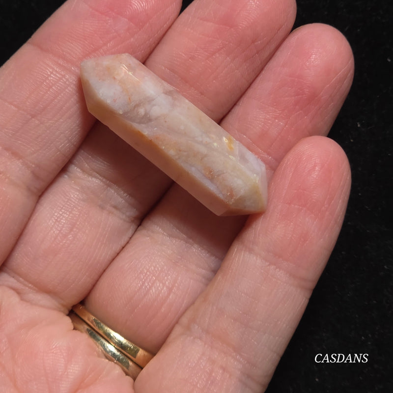Flower Agate Double Terminated Point